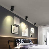 LED Ceiling Spotlight – Adjustable Swivel, 10W & Black or White Metal