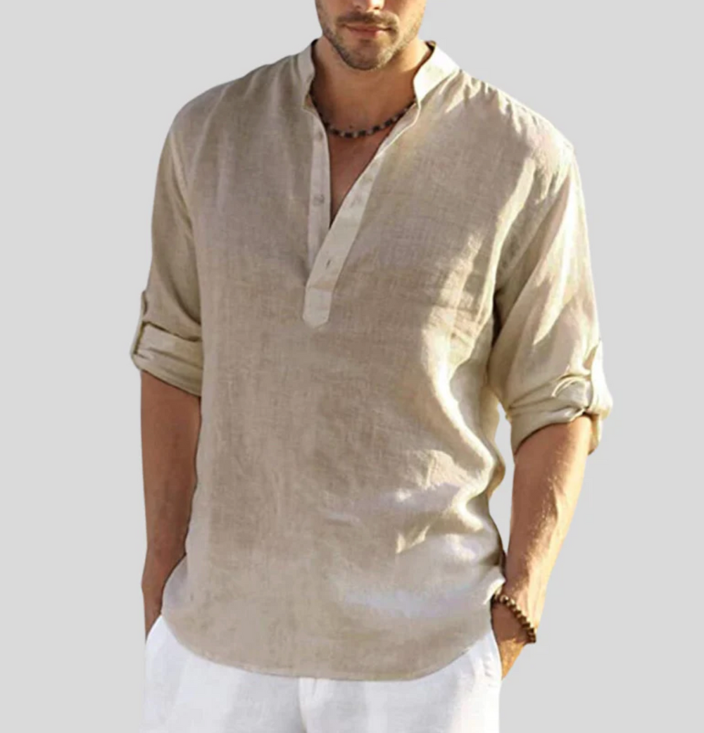 Leonardo linen shirt - Beige