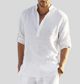 Leonardo linen shirt - White