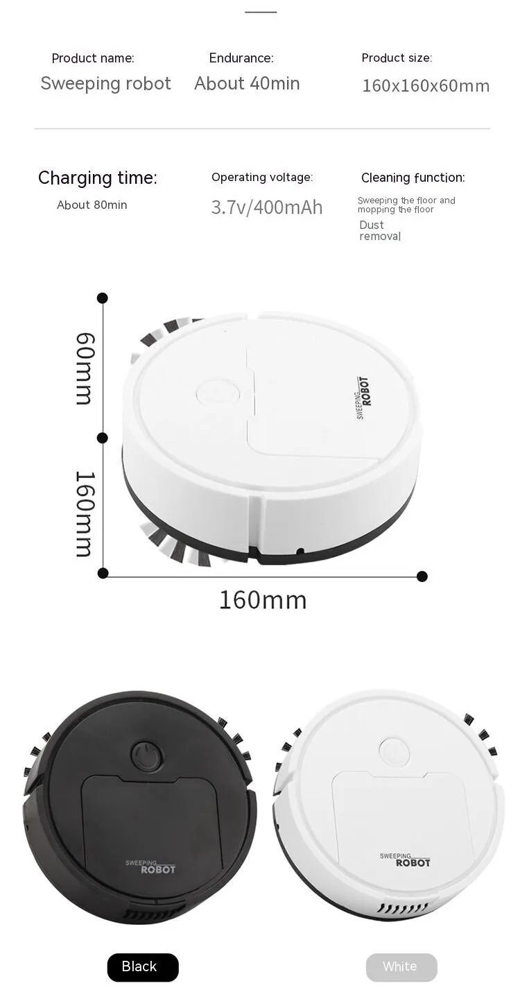 Mini Robot Vacuum – Intelligent All-in-One Cleaning Machine