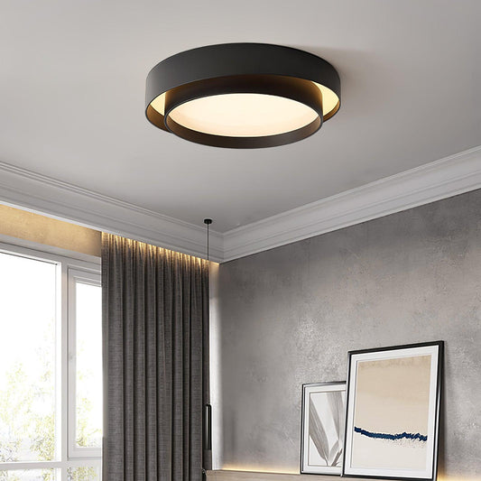 Modern LED Ceiling Light – Flush Mount, Iron & Acrylic Design, Multiple Sizes