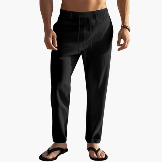 Men’s Beach Trousers with Elastic Waist and Drawstring