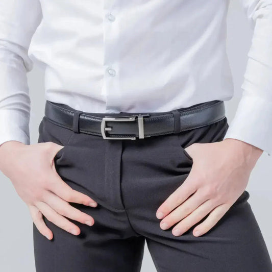 Men's Belt – Adjustable Ratchet Buckle, Casual Style & Formal Wear