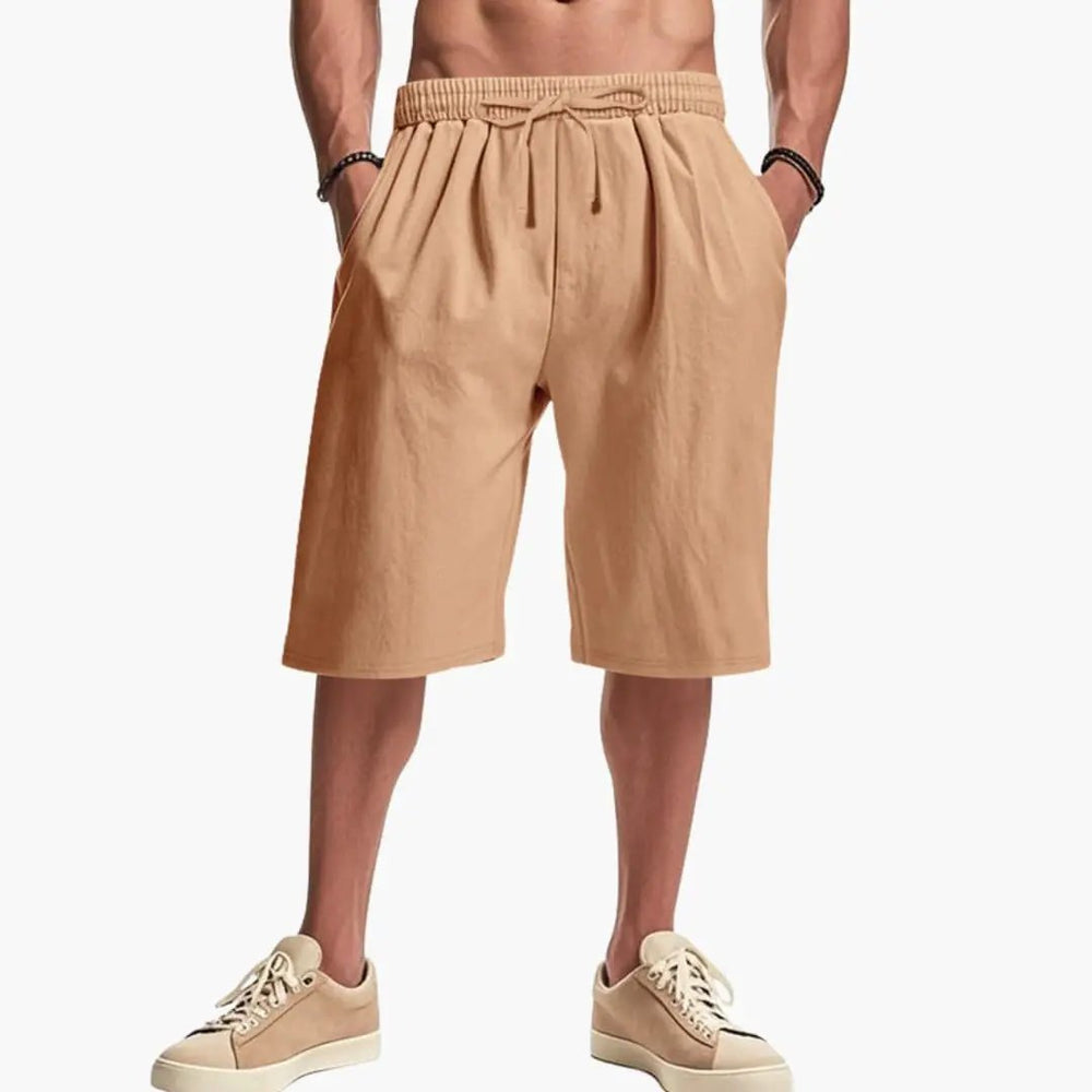 Men's Cargo Shorts – Elastic Waist & Multiple Pockets