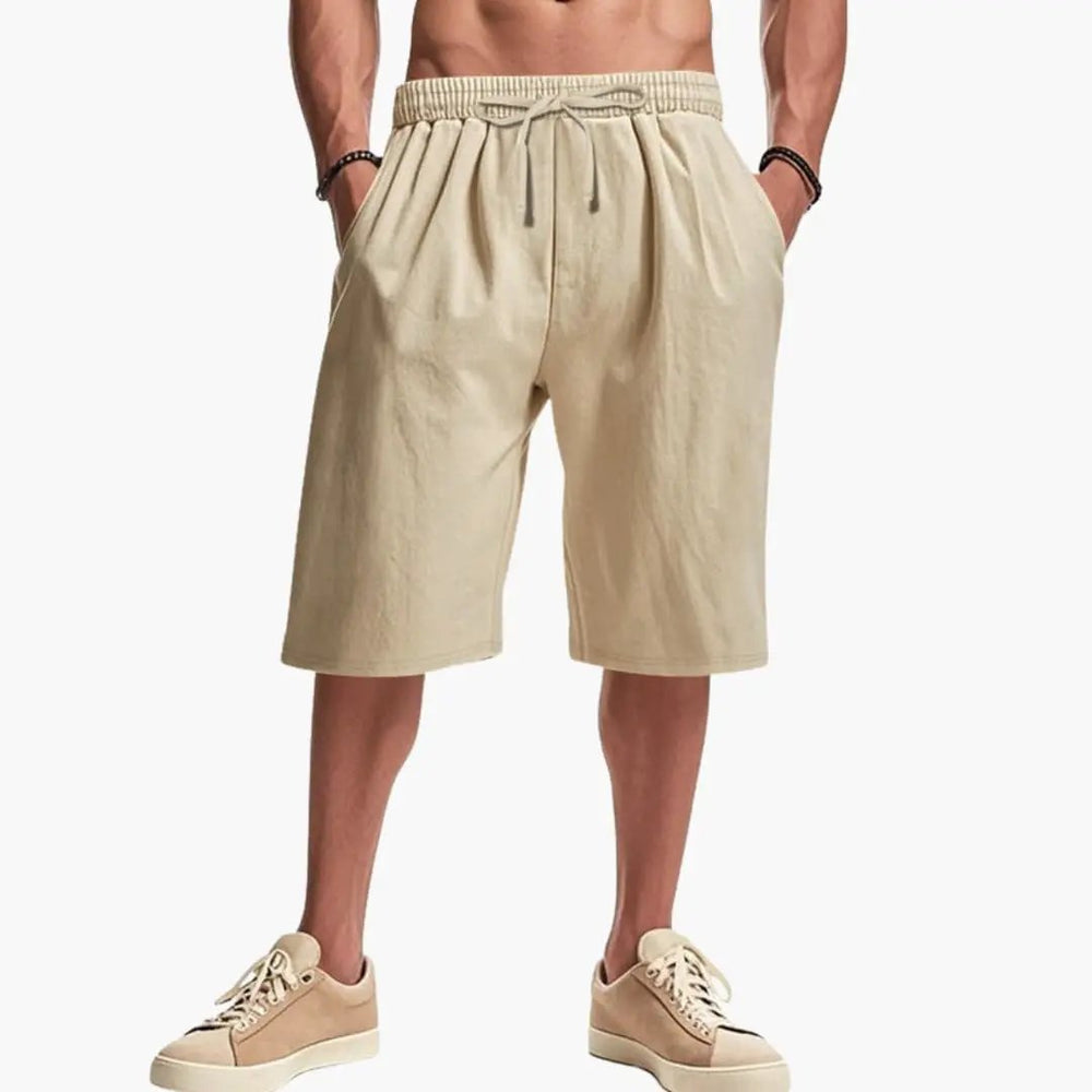 Men's Cargo Shorts – Elastic Waist & Multiple Pockets