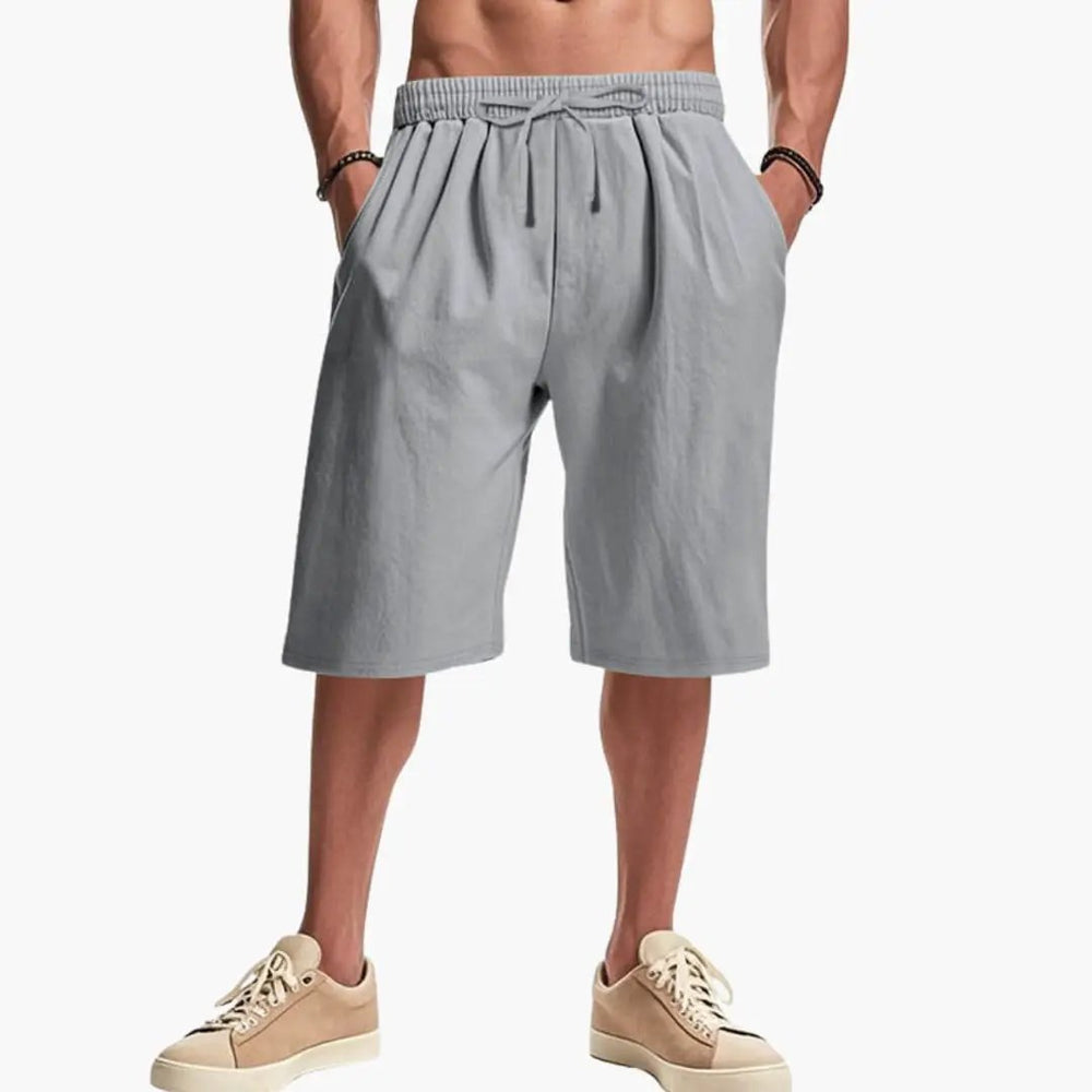 Men's Cargo Shorts – Elastic Waist & Multiple Pockets