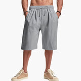 Men's Cargo Shorts – Elastic Waist & Multiple Pockets
