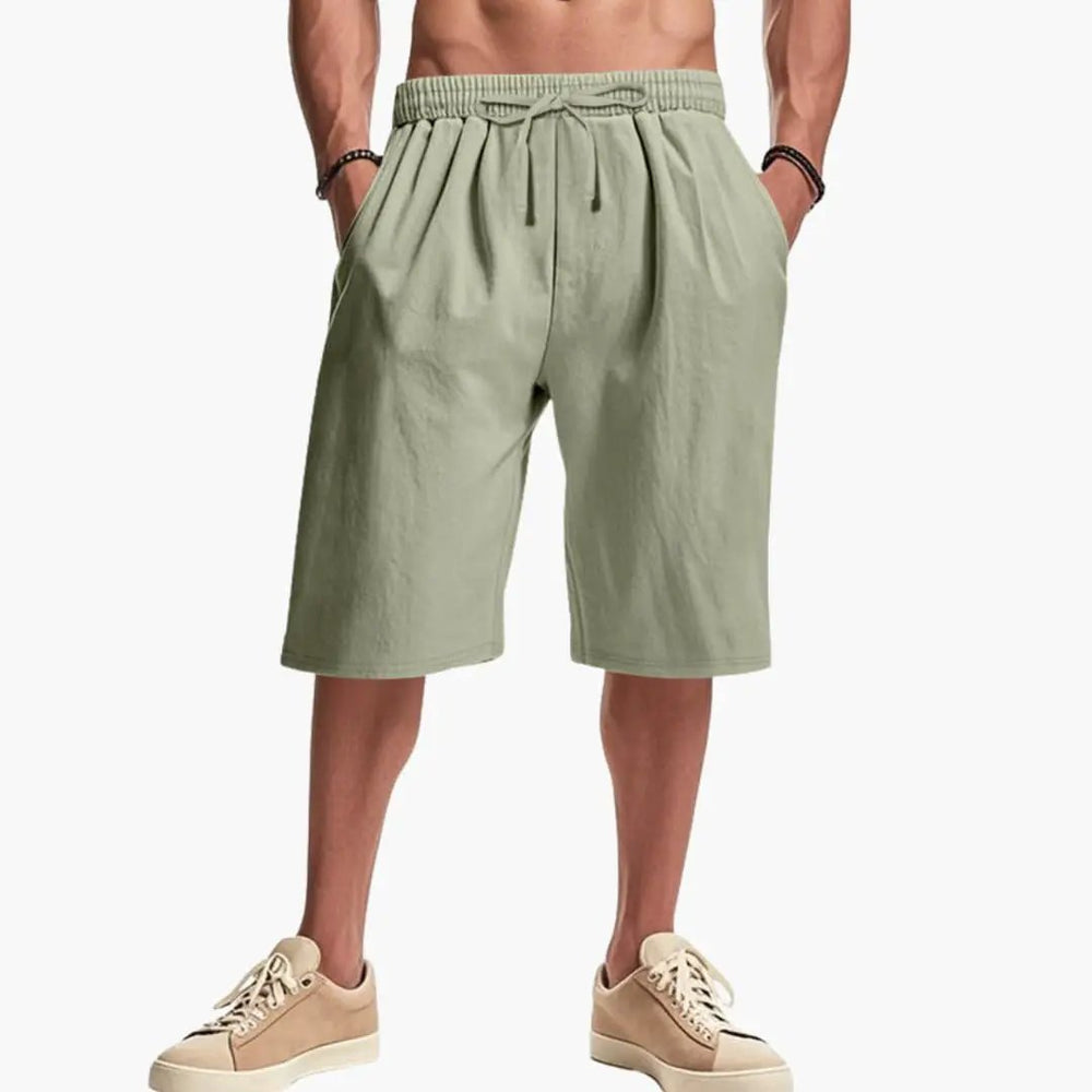 Men's Cargo Shorts – Elastic Waist & Multiple Pockets