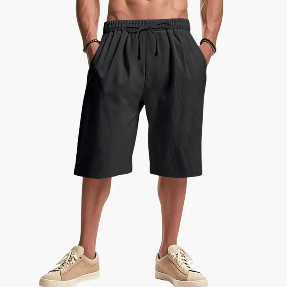 Men's Cargo Shorts – Elastic Waist & Multiple Pockets