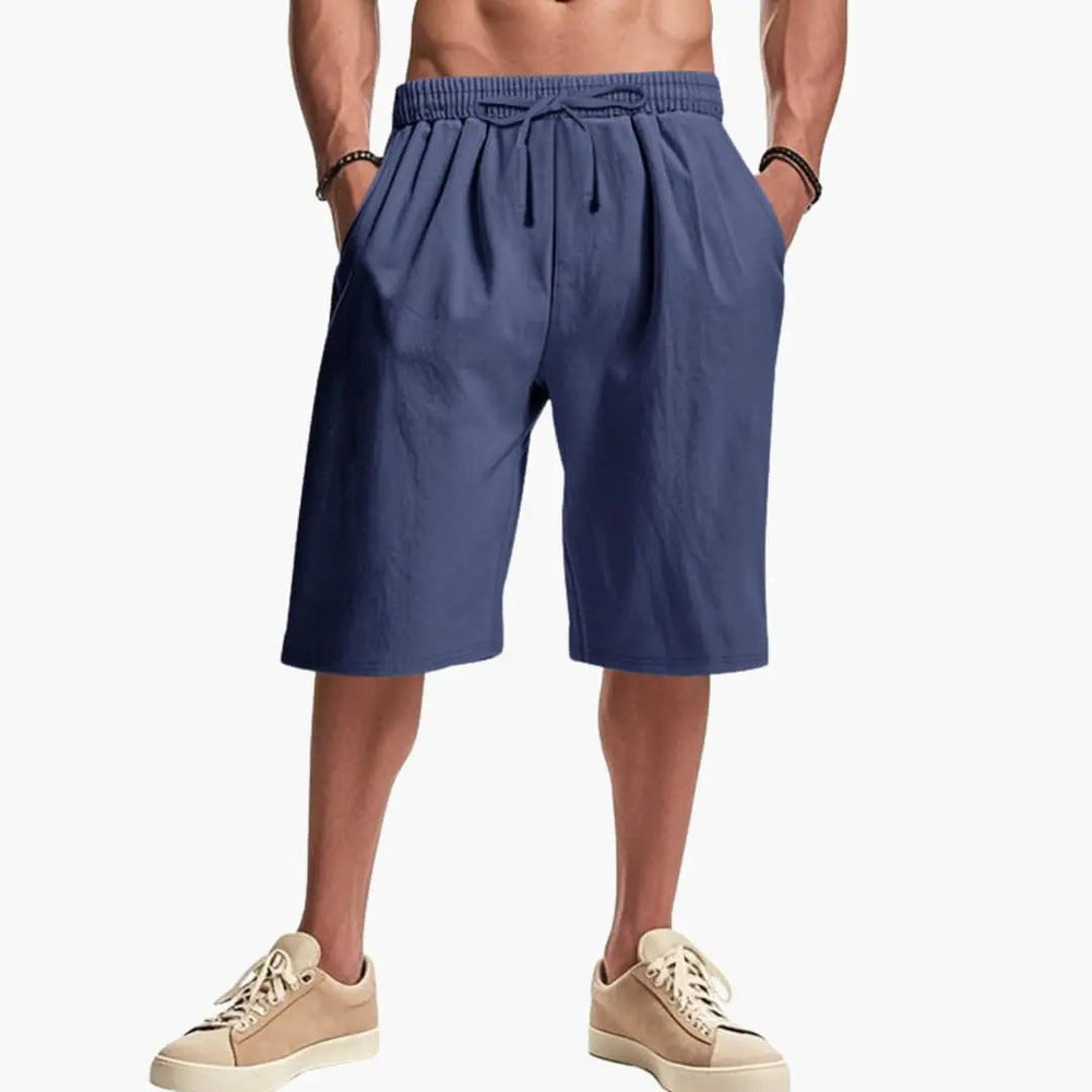 Men's Cargo Shorts – Elastic Waist & Multiple Pockets