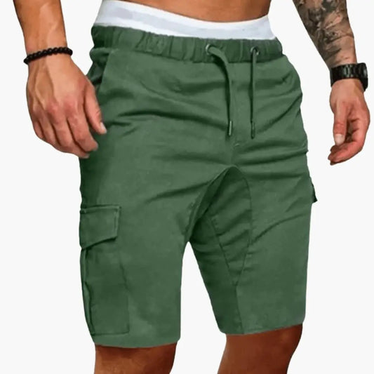 Men's Cargo Shorts with Multiple Pockets and Loose Fit