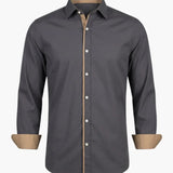 Men's Button-Down Shirt – Classic Collar, Adjustable Cuffs & Long Sleeves