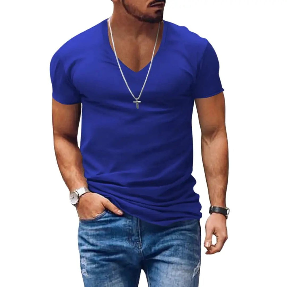 Men's V-Neck T-Shirt – Short Sleeve & Classic Fit