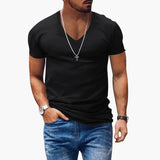 Men's V-Neck T-Shirt – Short Sleeve & Classic Fit