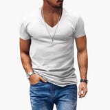 Men's V-Neck T-Shirt – Short Sleeve & Classic Fit