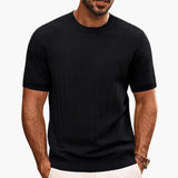 Men's T-Shirt – Crew Neck & Textured Surface