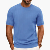 Men's T-Shirt – Crew Neck & Textured Surface