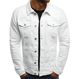 Men's Jacket Casual Button Front Lightweight Outerwear