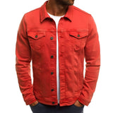 Men's Jacket Casual Button Front Lightweight Outerwear