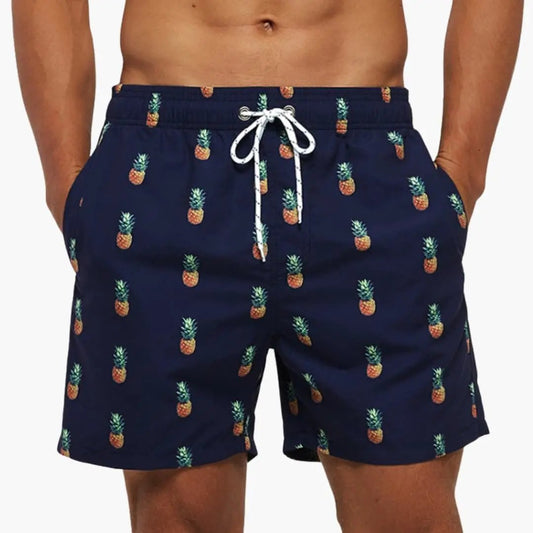 Men’s Swim Trunks with Drawstring and Mid-Length