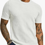 Men's T-Shirt – Perforated Mesh, Crew Neck & Short Sleeve