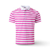 Men's Polo Shirt Striped Short Sleeve Summer Top