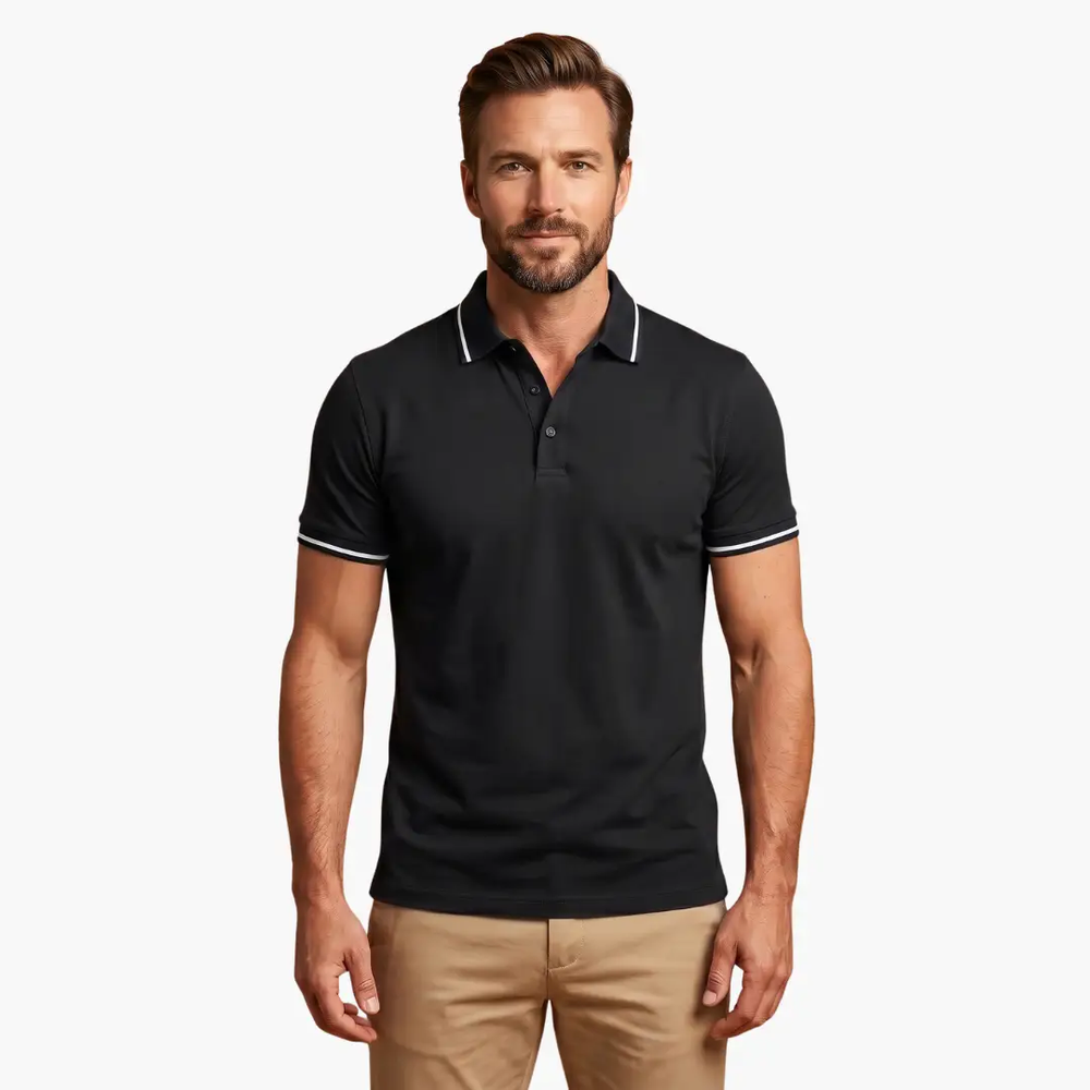 Men's Polo Shirt – Short Sleeve, Classic Collar & Casual Fit