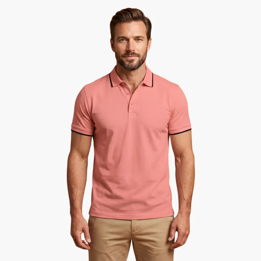Men's Polo Shirt – Short Sleeve, Classic Collar & Casual Fit