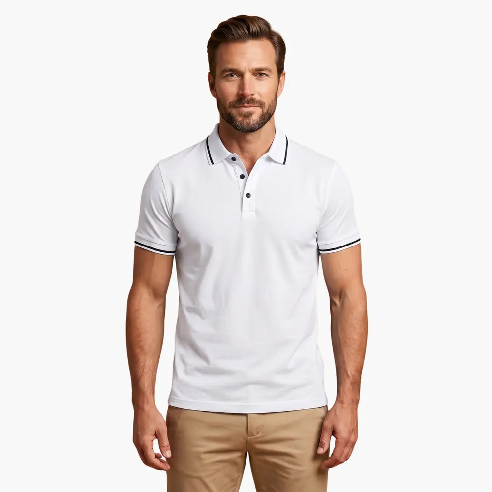 Men's Polo Shirt – Short Sleeve, Classic Collar & Casual Fit