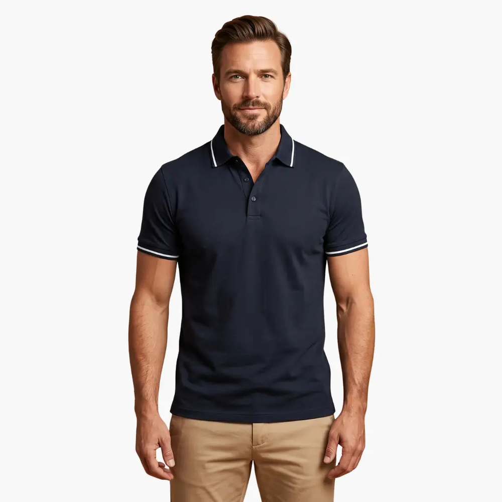 Men's Polo Shirt – Short Sleeve, Classic Collar & Casual Fit