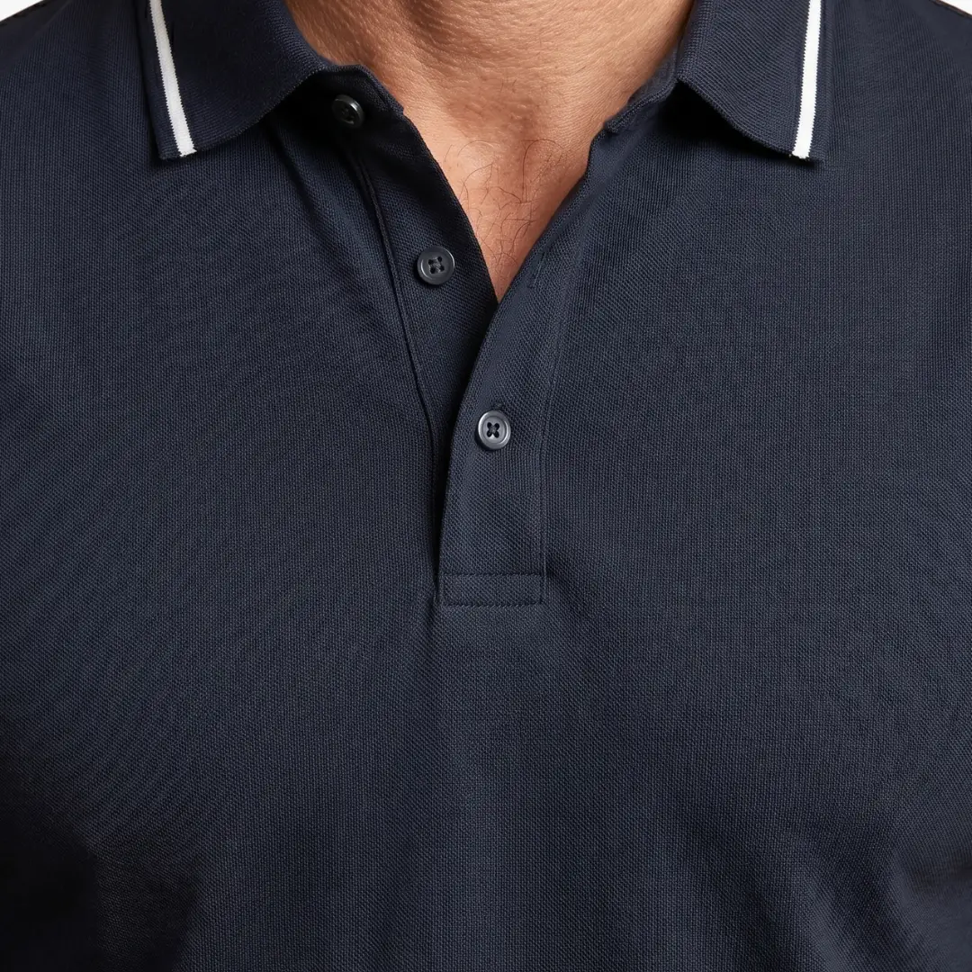 Men's Polo Shirt with Collared Neck and Short Sleeves