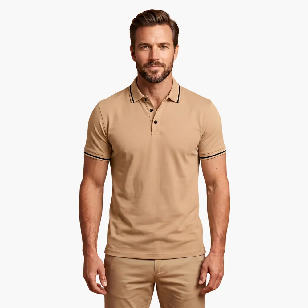 Men's Polo Shirt – Short Sleeve, Classic Collar & Casual Fit