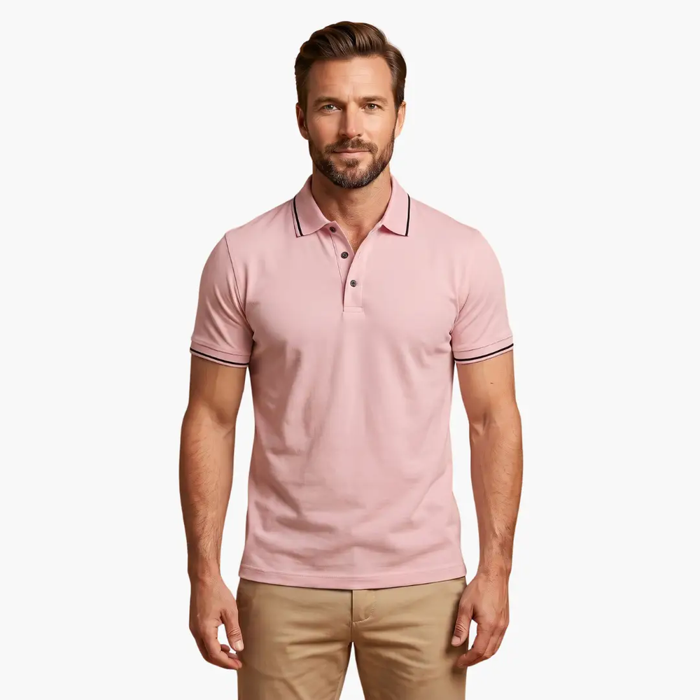 Men's Polo Shirt – Short Sleeve, Classic Collar & Casual Fit
