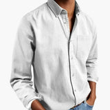 Men's Button-Down Shirt – Long Sleeve, Relaxed Fit & Classic Collar
