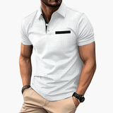 Men's Polo Shirt – Short Sleeve, Chest Pocket & Button Collar