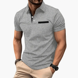 Men's Polo Shirt – Short Sleeve, Chest Pocket & Button Collar