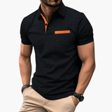 Men's Polo Shirt – Short Sleeve, Chest Pocket & Button Collar