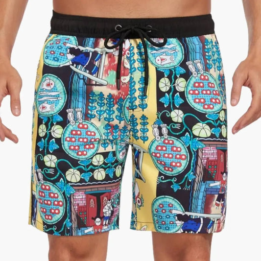 Men’s Shorts with Drawstring and Elastic Waistband