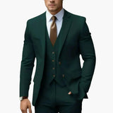 Men's Suit – Notched Lapels & Three-Piece Set