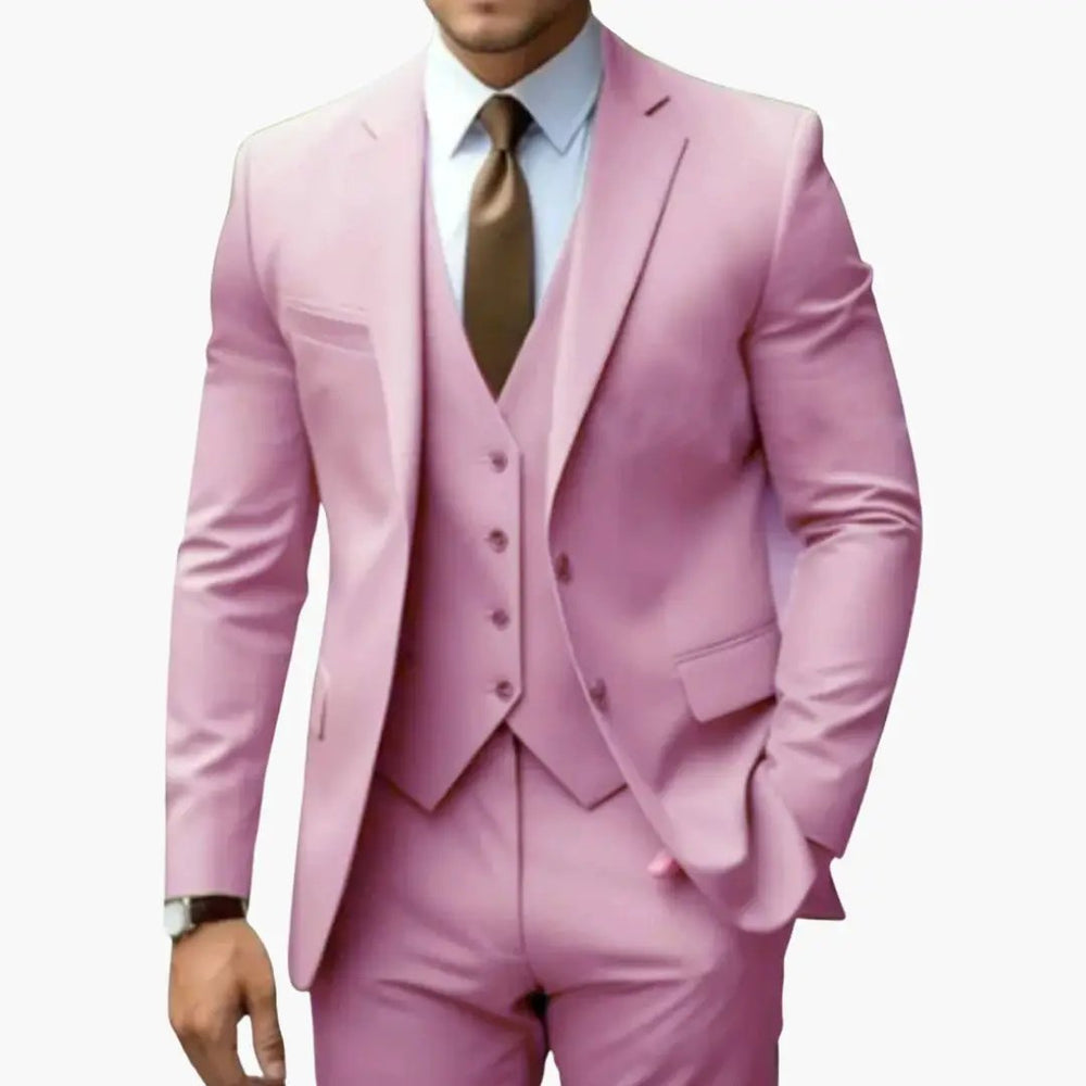 Men's Suit – Notched Lapels & Three-Piece Set