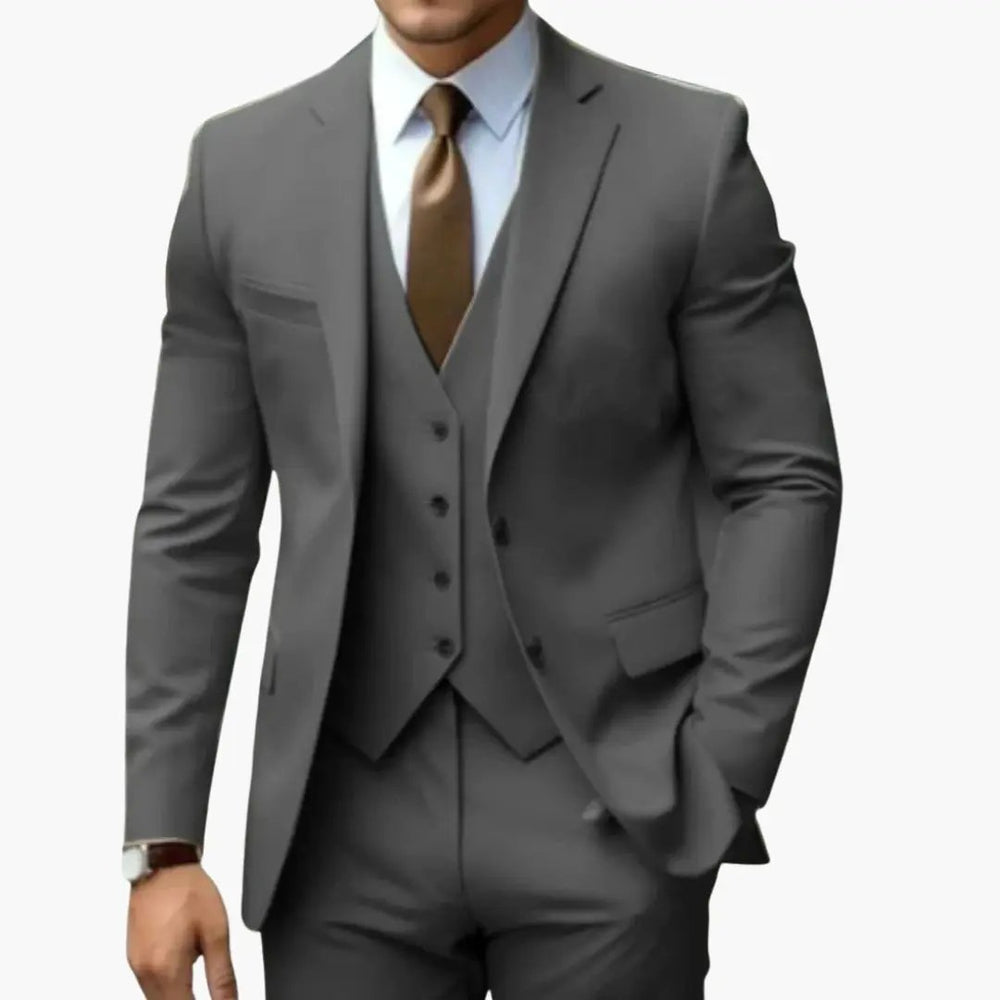 Men's Suit – Notched Lapels & Three-Piece Set