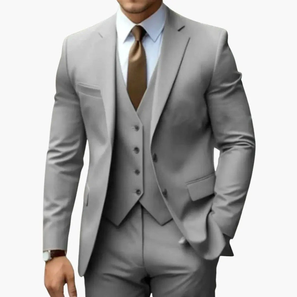 Men's Suit – Notched Lapels & Three-Piece Set