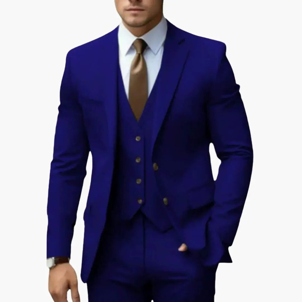 Men's Suit – Notched Lapels & Three-Piece Set