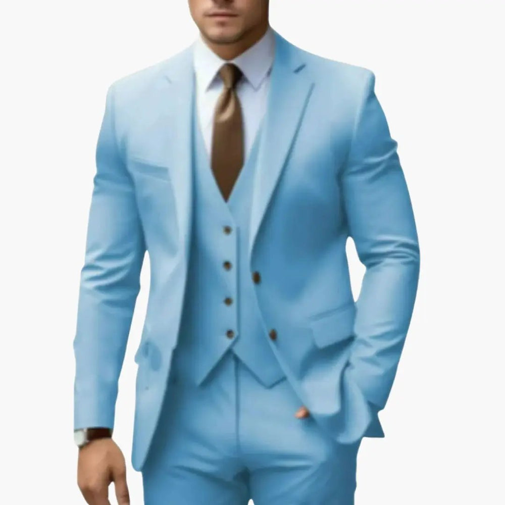 Men's Suit – Notched Lapels & Three-Piece Set