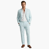 Men's Pinstripe Suit – Two-Piece, Notch Lapel & Slim Fit
