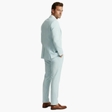 Men's Pinstripe Suit – Two-Piece, Notch Lapel & Slim Fit