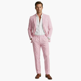 Men's Pinstripe Suit – Two-Piece, Notch Lapel & Slim Fit