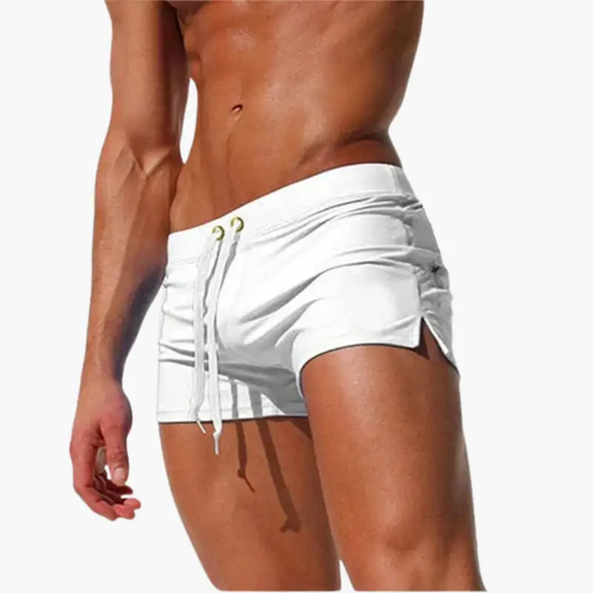 Men’s Swim Shorts with Drawstring and Fitted Waist
