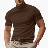 Men's Turtleneck T-Shirt – Short Sleeve & Fitted