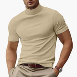 Men's Turtleneck T-Shirt – Short Sleeve & Fitted